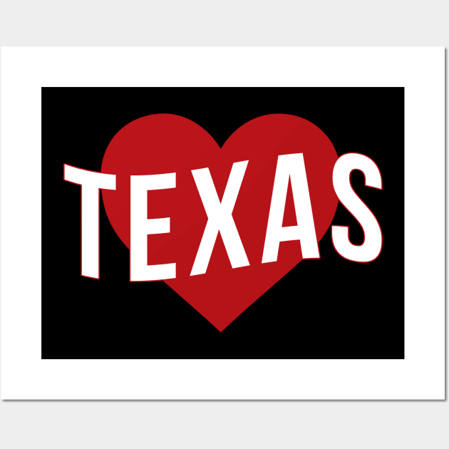 Texas Love Wall Art by Novel_Designs